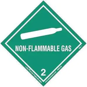 LABELMASTER HMSL45S Non-Flammable Gas Label,Worde,PK25