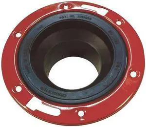 CHARLOTTE PIPE AND FOUNDRY 1WHR7 Closet Flange, 4 In, ABS, Spigot Connection