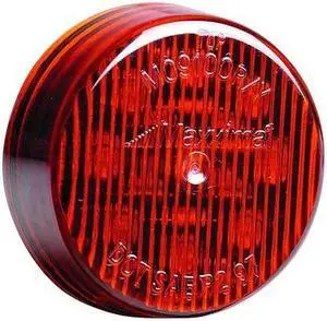 MAXXIMA M09100R Clearance Light,LED,Rd,Grommet,Rnd,2 Dia