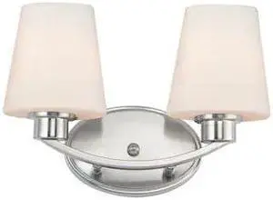 MAXIM LIGHTING 11832SWSN Shelter 2-Light 13" Wide Satin Nickel Vanity Light MAXIM LIGHTING 11832SWSN Shelter 2-Light 13" Wide Satin Nickel Vanity Light