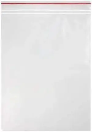 MINIGRIP MGRL2P0810 Reclosable Bag, Zip Seal, 10 in L, 8 in W, 2 mil Thick, Low