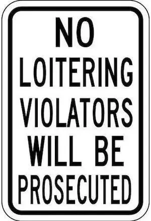LYLE SL-015-12HA Traffic Sign,18 x 12In,BK/WHT,Text
