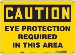 CONDOR 466U20 Safety Sign, 10 in Height, 14 in Width, Polyethylene, Horizontal
