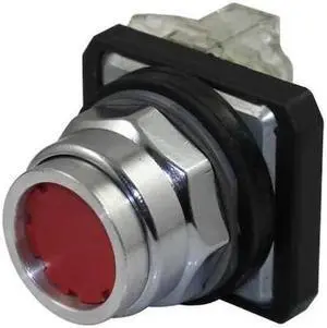 DAYTON 30G444 Extended Push Button Operator, 30 mm, 1NO/1NC, Red