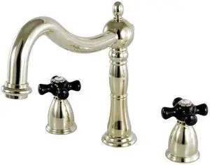 KINGSTON BRASS KS1342PKX Roman Tub Faucet, Polished Brass, Deck Mount
