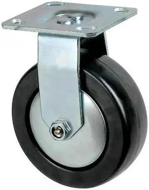 ZORO SELECT 4HXN6 Rigid Plate Castr,Phenolic,4 in.,600 lb.