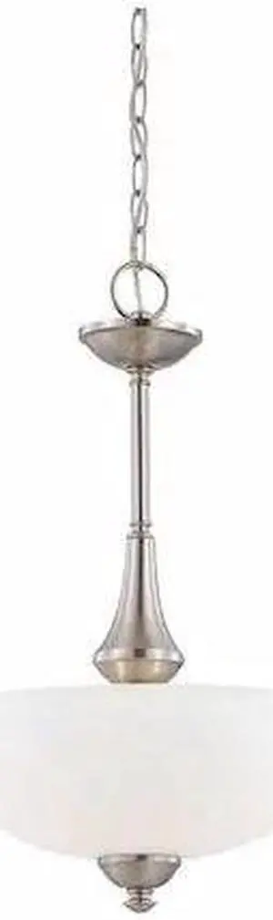NUVO 60-5038 Patton 3 Light Pendant Frosted Glass Brushed Nickel