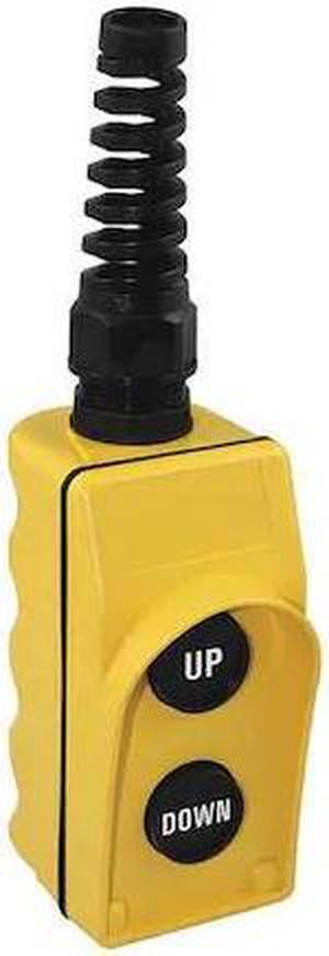 DAYTON 20C812 Pendant Station,2NO,Yellow