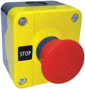 DAYTON 32W277 Push Buttn Cntrol Station,1NC,Mshrm Head
