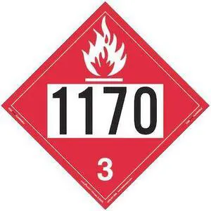 LABELMASTER ZEZ21170 Flammable Liquid Placard 1170,PK25