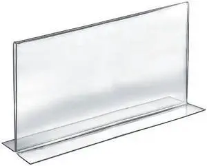 AZAR DISPLAYS 152709 17"W x 11"H Double-Foot Two Sided Sign Holder, PK10