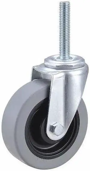 ZORO SELECT 32J981 Swivel Stem Caster,Polyurthn,4 in,350 lb