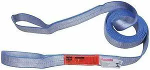 DAYTON 35XG65 Web Sling, Type 3, 2 ft L, 2 in W, Polyester, Gray