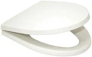 TOTO SS214#11 Toilet Seat With Cover, Polypropylene, Elongated, White