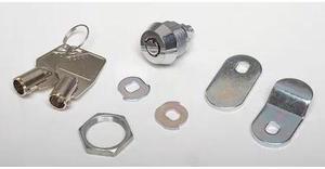 ZORO SELECT 1XRY8 Pin Tumbler Keyed Cam Lock, Chrome, 13/64 in For Door