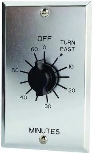 TORK C502H Spring-Wound Timer,Range 0 to 2 hr.