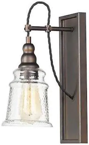 MAXIM 21572HMOI Revival 1-Light " Wide Oil Rubbed Bronze Vanity Light