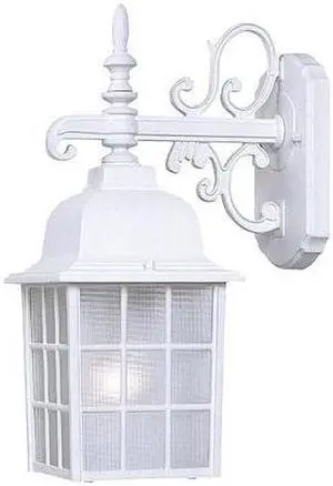 ACCLAIM LIGHTING 5302TW Wall Light, Textured, White, 1-Light