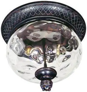 MAXIM 40429WGOB Carriage House 2-Lght 12" Wide Oriental Brnz Outdoor Flush