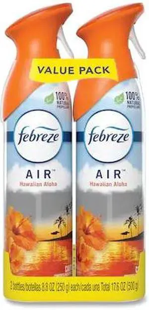 FEBREZE 97794 AIR, Hawaiian Aloha, 8.8 oz Aerosol, PK12
