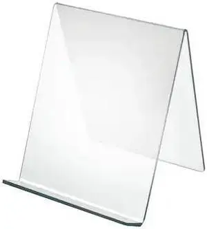 AZAR DISPLAYS 515440 8"W x 8"D x 8.75"H Easel Display. Front Lip: 1.75"H, PK10