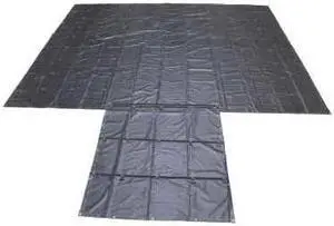 US CARGO CONTROL HLT24188-BLK Heavy Duty Tarp, Black, PVC Coated Polyester