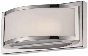 NUVO 62-311 Mercer LED Wall Sconce Polished Nickel, Width: 10" NUVO 62-311 Mercer LED Wall Sconce Polished Nickel, Width: 10"