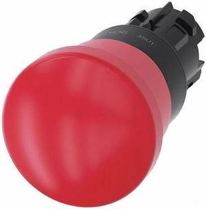 SIEMENS 3SU1000-1HA20-0AA0 Push Button Operator,Red,Plastic Bezel