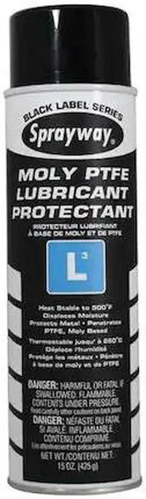 SPRAYWAY SW289 Lubricant, 20 oz., Aerosol Can, Petroleum Distillates, White