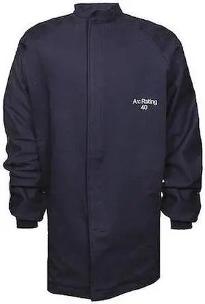 ARCGUARD C04UQUQ40XL32 Flame-Resistant Jacket,Navy,XL