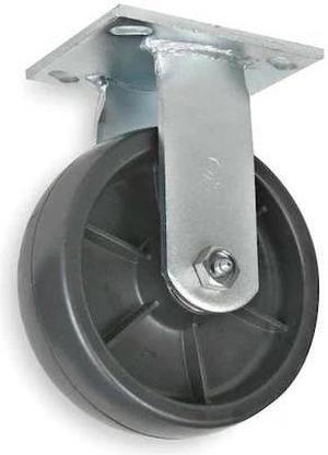 ZORO SELECT 1NWN2 Rigd Plat Castr,Glass Nyln,4 in,800 lb,B