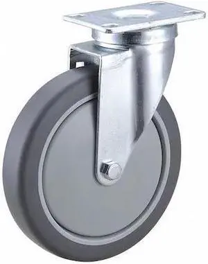 ZORO SELECT 3ENX9 Swivel Plt Cstr,Polyurethane,6 in,300 lb