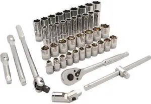 DYNAMIC D018013 Tools 1/2" Dr 43Pcs 6 Point, Std/Deep, Metric Socket Set, 10mm