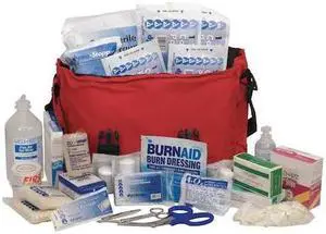 MEDI-FIRST 74801 Trauma Kit, Cordura(R) 46 Components, 50 People Served