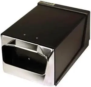 ZORO SELECT H3001BKC Plastic, Steel,Color Black, Chrome,300
