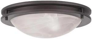 LIVEX LIGHTING 705807 Ariel 2 Light Bronze Ceiling Mount