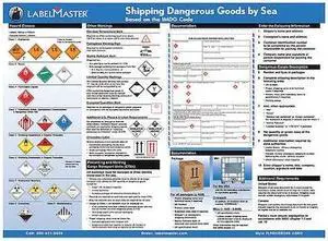 LABELMASTER PLPOSTER200 Shipping Dangerous Goods By Sea Poster