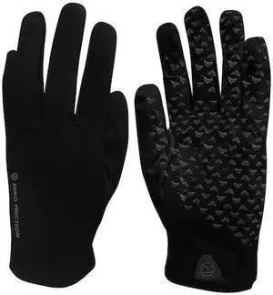 ZERO FRICTION HYP10001 Hygi Anti-Microbial Men's Glove, 6 Pair Pack, Black