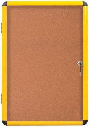 MASTERVISION VT6301611511 Enclosed Cork Bulletin Board 41-1/2"W