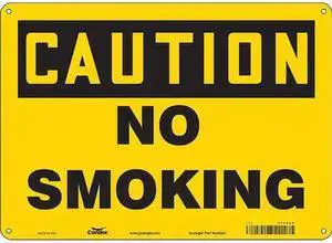 CONDOR 474N26 Safety Sign, 10" H, 14 in W, Polyethylene, Horizontal Rectangle,