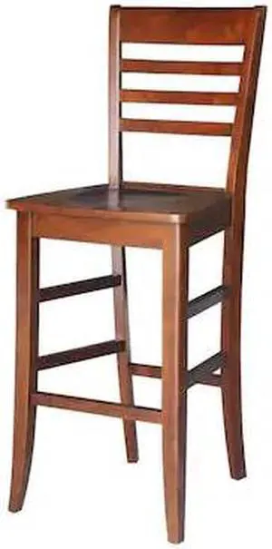 INTERNATIONAL CONCEPTS S581-3103 Roma Bar Height Stool, 30" Seat Height,
