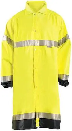 OCCUNOMIX LUX-TJRE-Y2X Jacket,Yellow,Polyester,2XL,Fits Chest 60"