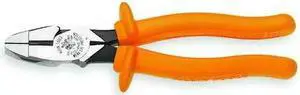 KLEIN TOOLS D2000-9NE-INS 9 5/8 in 2000(TM) Linemans Plier High Leverage, Steel