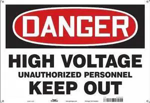 CONDOR 479V10 Safety Sign,20" Wx14" H,0.032" Thickness, 479V10