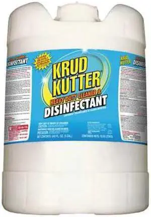 KRUD KUTTER DH05 Cleaner and Disinfectant, Pail, 5 gal, Unscented