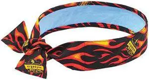 ERGODYNE 6700CT Cooling Tie Bandana, Universal, Flame