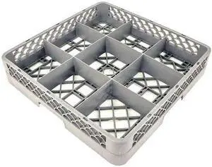 CRESTWARE RBC9 Glass Rack,9-Compartments,For REC9