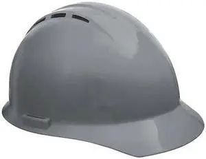 ERB SAFETY WEL19457GY Hard Hat, Americana, Polyethylene, 4 Point Ratchet, Type