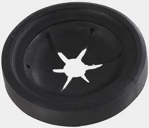 ZORO SELECT 4FEW7 Splash Guard, Disposal, Black, Rubber