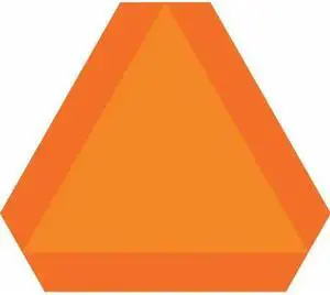 CONDOR 483U19 Safety Reflector, 14" H, 16" W, Triangle, 483U19